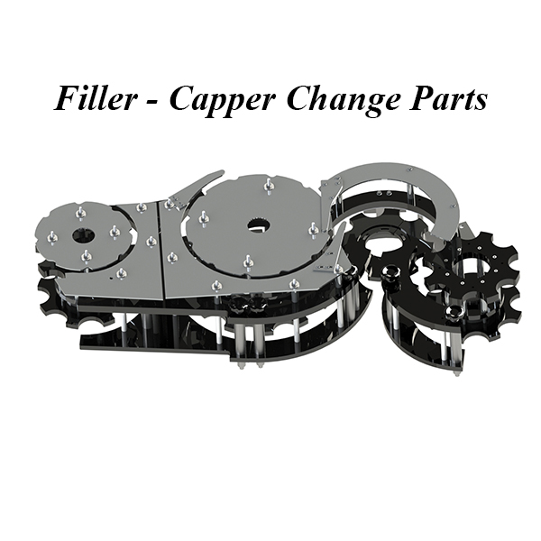 Filling Star Wheels, Filler Bottle Handling parts, Bottle Filling feed screws, Filler star wheels, Filler Change Parts, Cheap Change Parts