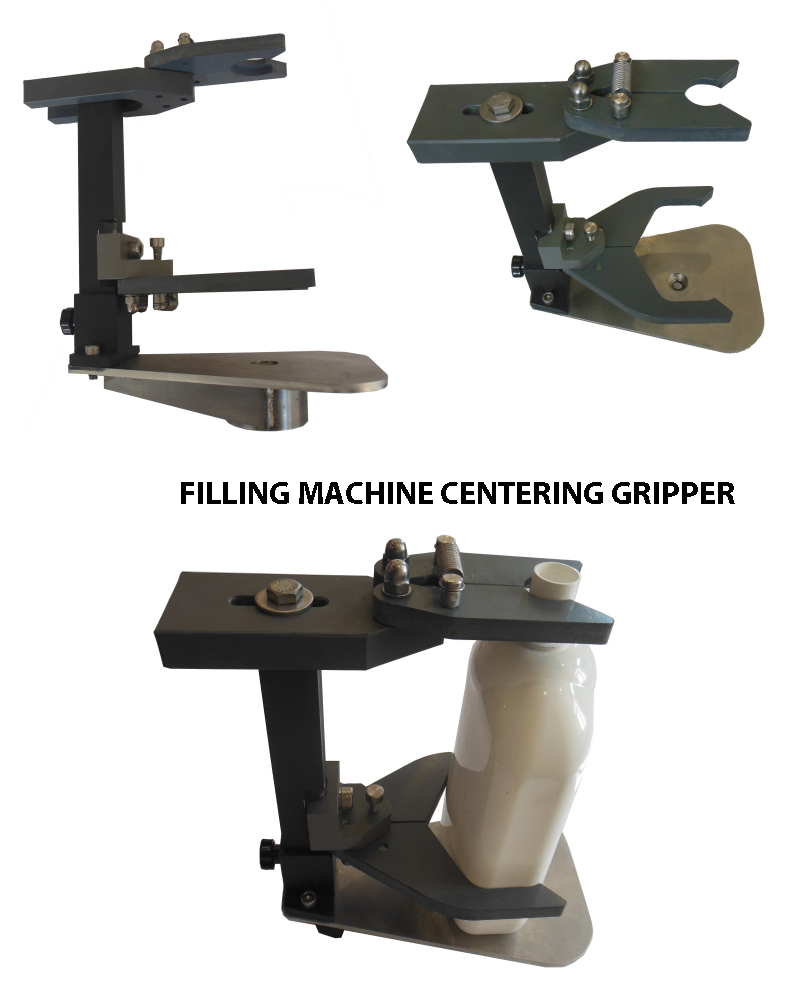 Filling Gripper, Filler Centering Gripper, Bottle Filler centering Head, Bottle Filling Gripper