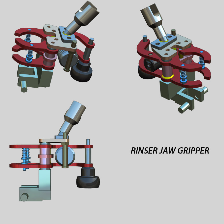 Bottle Rinser Gripper, Filler Rinser Gripper, Bottle Filler Rinser Gripper Head, Filling Rinser Gripper