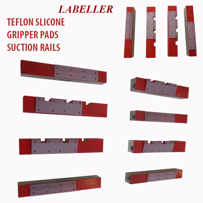 Labeller Vacuum Drum Vacuum pad, Labelling Vacuum pads, Labeler Vacuum Gripper Pads, Labeler silicon Teflon coating  gripper vacuum pads, Labelling  suction block, label absorb vacuum bar