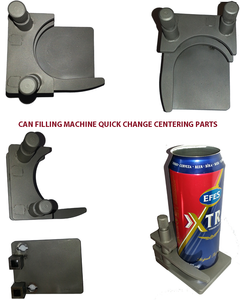 Can Filler Centering Parts, Can Filling Change Parts, Can Filler Quick Change Centering Parts, Can Filler Replacement Parts