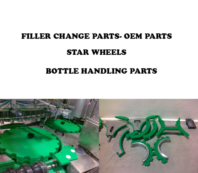 Filling Machine Star Wheels, Bottle Filler Change Parts, Filling Machine Oem Parts, Filler Bootle Handling Parts