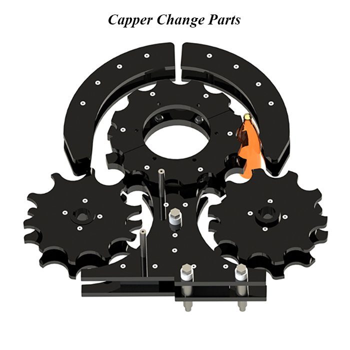 Capper Change Parts, Capping Feed Screw, Bottle Capping Star Wheels, Bottle Capping Feed Screw, Capper Bottle Handling Parts